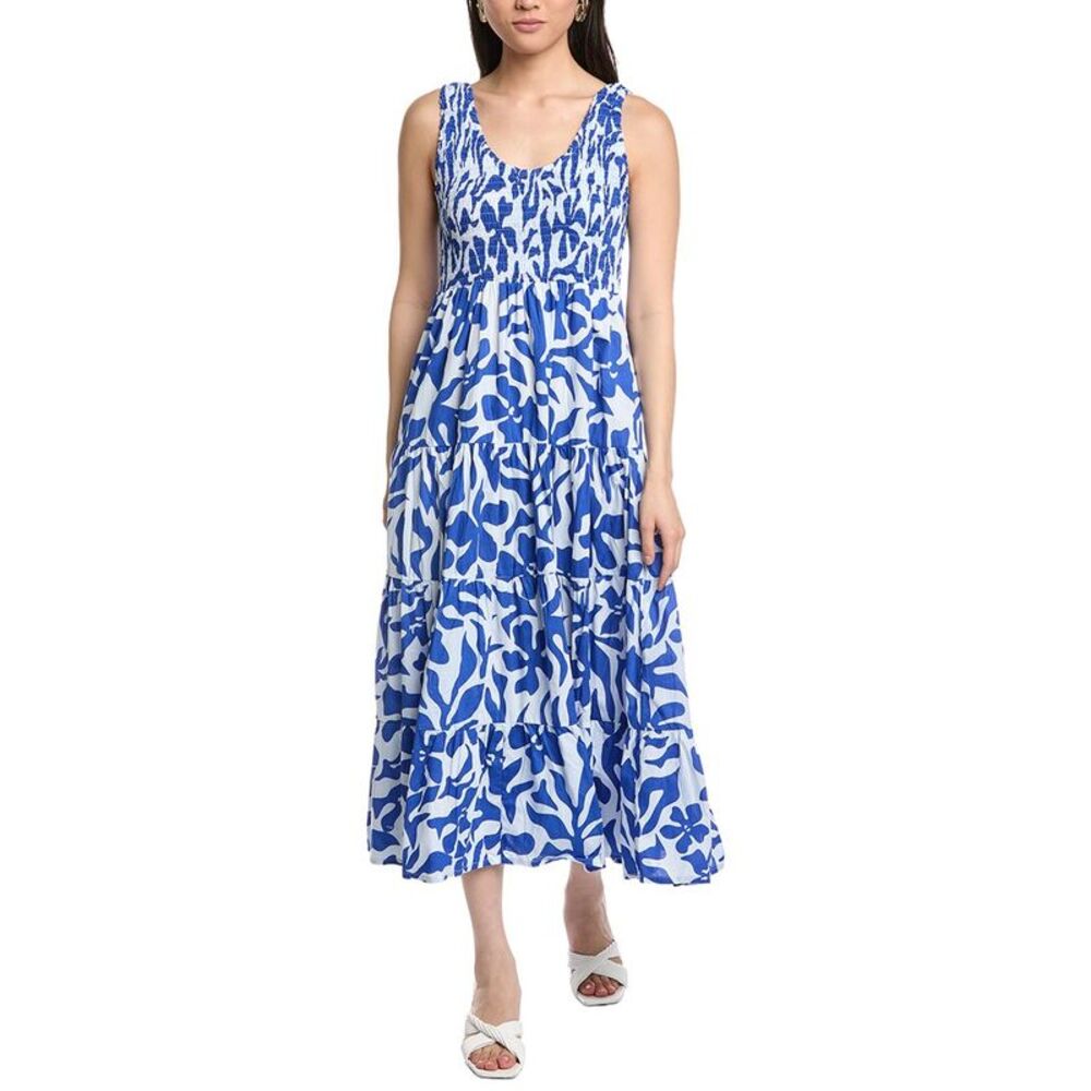 Tiare Hawaii Womens  Aquarius Maxi Dress, Blue
